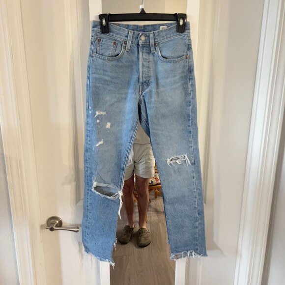 Levis White Oak Cone Denim Jeans Size 24/30 Color Blue - Picture 2 of 8